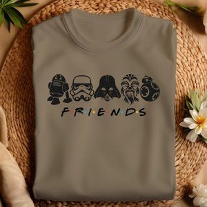 U9 Friends Star Wars Shirt, Star Wars Cartoon T-shirt, Personalized Star Wars Te